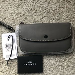 Coach 1941 heather gray clutch